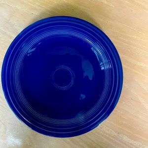 Fiesta ware blue dinner plate. 10 3/8” diameter